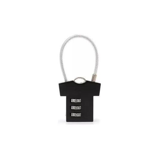 Mini Candado De Seguridad Con Contraseña Multiuso Diseño Color Negro