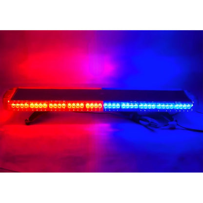 Baliza Led De Techo Destellante Rojo Azul Apernable 12-24v
