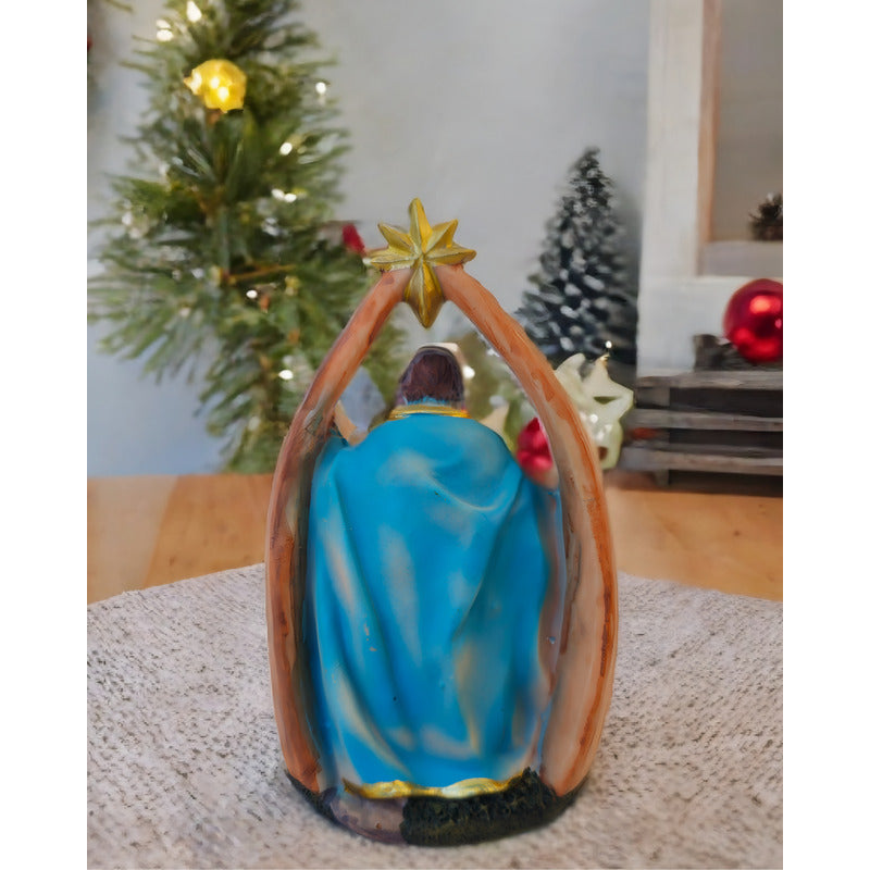 Figura Pesebre Nacimiento Con Estrella De Belen Navidad /ryc