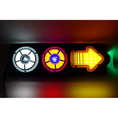X2 Foco Led Freno Secuencial Multifunción Rgb 12-24v Camión