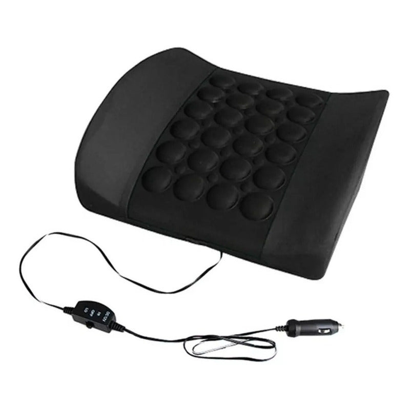 Cojín Lumbar Masajeador Respaldo Ergonómico Almohada Espalda