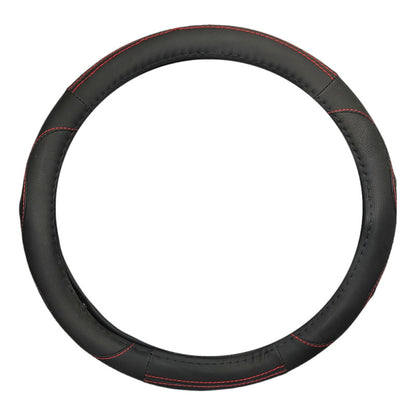 Funda Cubre Volante  38cm Negro Hilo Rojo Auto 027