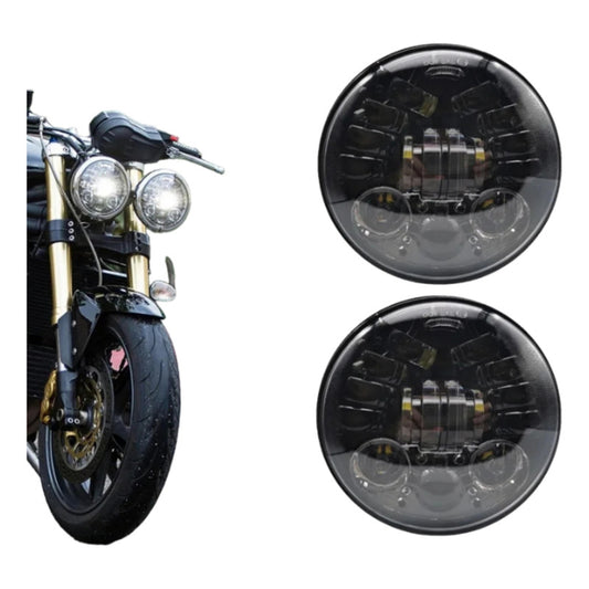 X2 Foco Led Delantero De Moto Con Luz De Viraje 5.75  H4