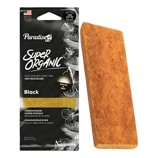 Ambientador Super Organic Aromatizante Paradise Air Auto Cas Marrón Black