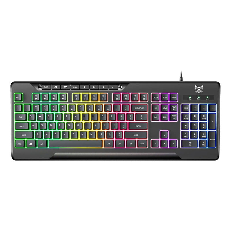 Teclado Gamer Onikuma G32 104 Teclas Con Luz Rgb Con Cable Negro G32 Inglés Us