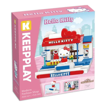 Set Bloque De Construcción Keepplay Sanrio 366 Pieza Kawaii 366 Hello Kitty Fashion Shop