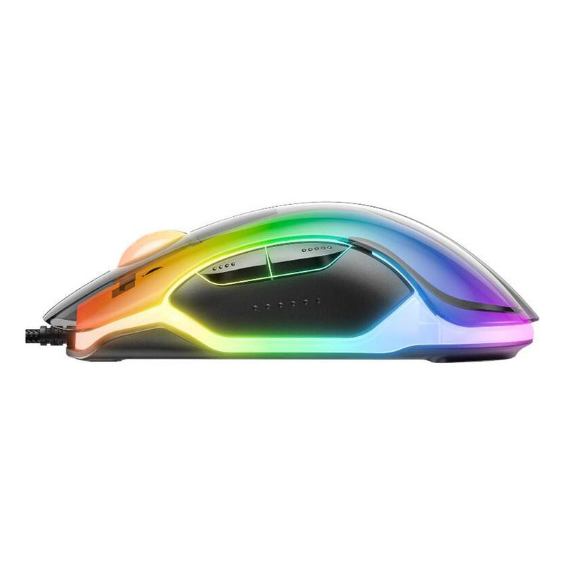 Mouse Gamer Onikuma Cw925 Con Cable Luz Rgb 12800 Dp1 Color Negro 925