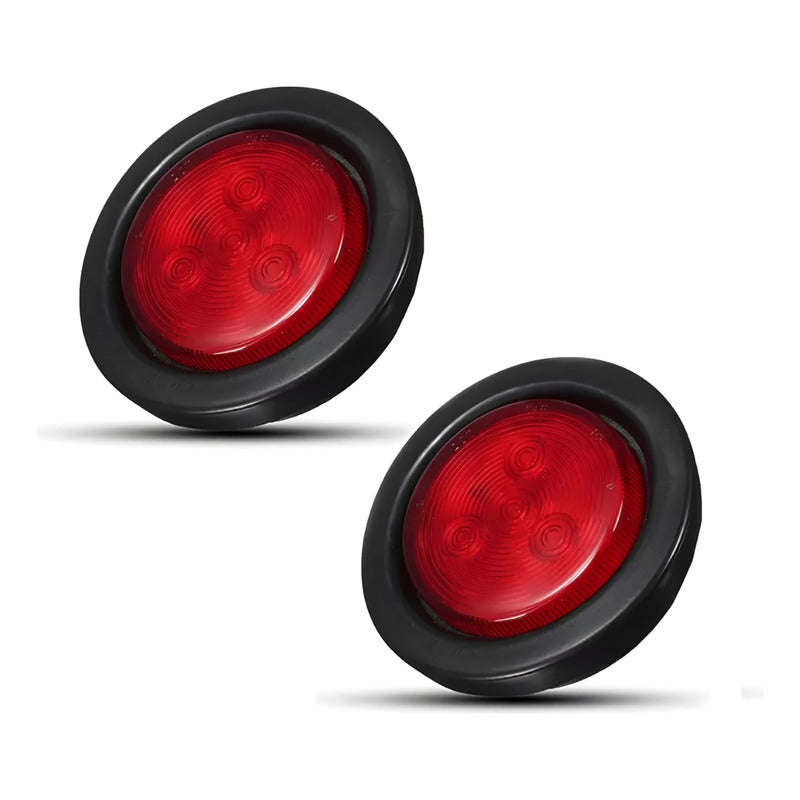 X2 Luz Led Trasera 24v Luz Trocha Camión Blanco Ámbar Rojo