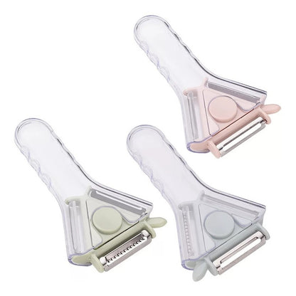 Pelador De Papas Frutas Y Verduras 3en1 Multiusos Ergonómico