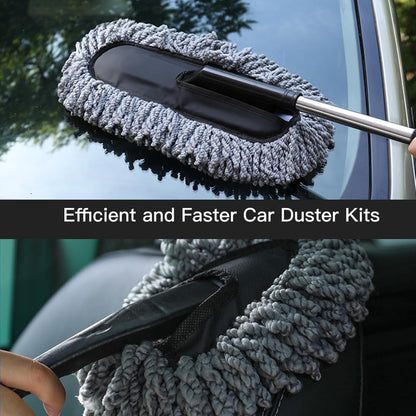Plumero De Microfibra Para Lavado Limpieza D Auto Extendibl