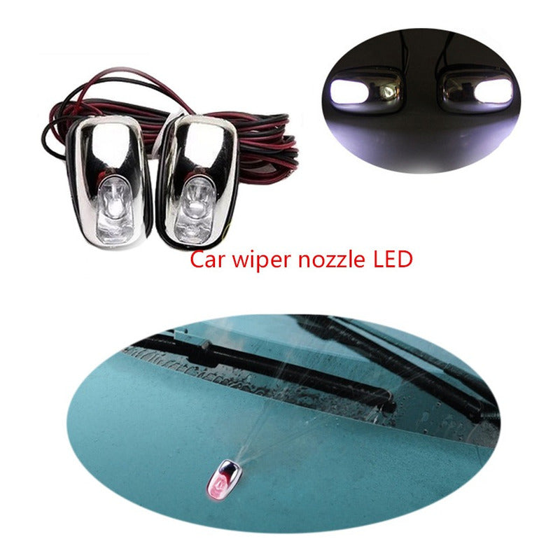 X2 Sapitos Limpiaparabrisa Con Luz Rgb Auto Tuning Universal