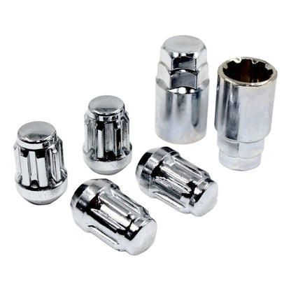 Tuercas De Seguridad Set 4pcs +llave Acero M12x1.5 / 12x1.25