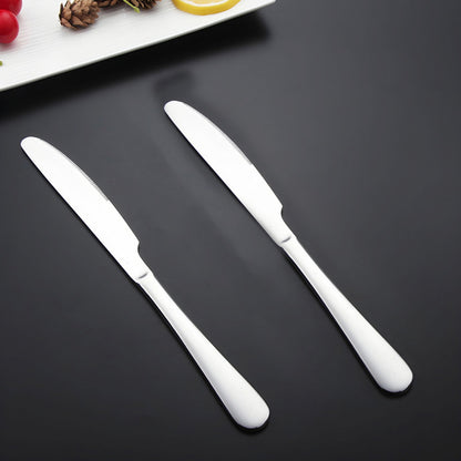 X2 Cuchillo Mesa Acero Inoxidable 19.8cm Carne Fruta Postre Color Plateado