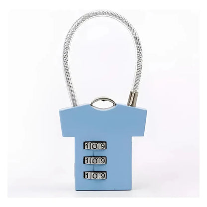 Mini Candado De Seguridad Con Contraseña Multiuso Diseño Color Celeste