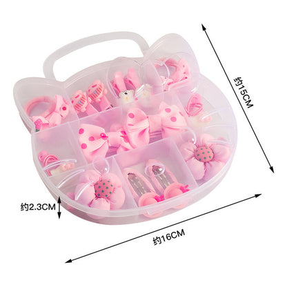 Estuche D Pinches Y Colet Bebé Niñas 11pcs Gancho Oreja Gato