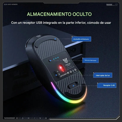 Mouse Inalámbrico Onikuma Cw935 Bluetooth Mouse Gamer Cw935 Black
