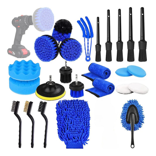 Kit Pulido 25 Piezas Auto Limpieza Tapiz Pads Para Taladro