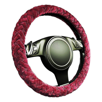 Funda Cubre Volante De Felpa Con Diseño Peludo Suave Auto