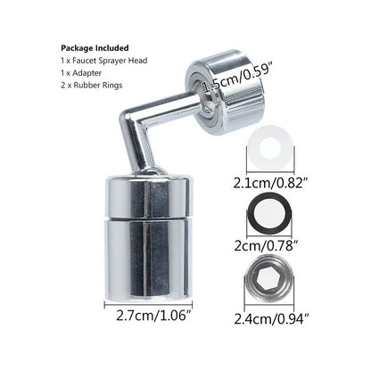 Grifo Giratorio 720° Con Filtro Baño Cocina Antioxido Univer