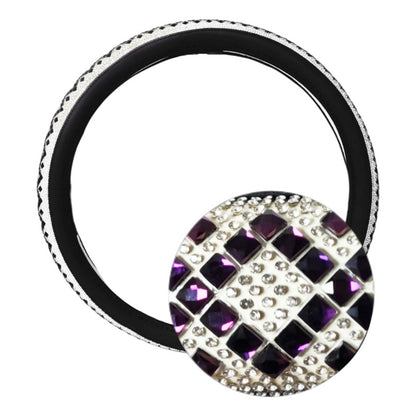Funda Cubre Volante Ecocuero Cn Diseño Diamantes Universal