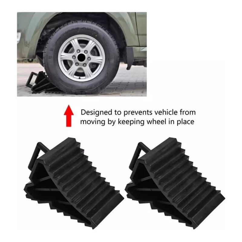 Pack 4 Cuña Para Auto Camionetas Antideslizamiento Abs /r&c