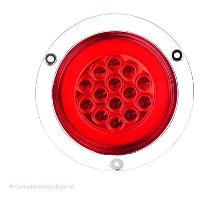 Luz Led Trasera Lateral 12/24v Auto Camión Remolque Destella Ambos Lados Rojo 25281
