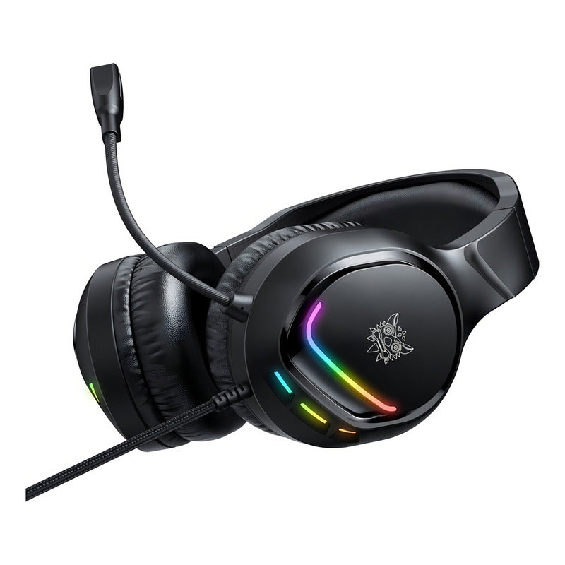 Audifono Gamer Profesional Onikuma X31 Microfono Hd Luz Rgb Negro X31