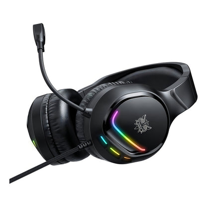 Audifono Gamer Profesional Onikuma X31 Microfono Hd Luz Rgb Negro X31