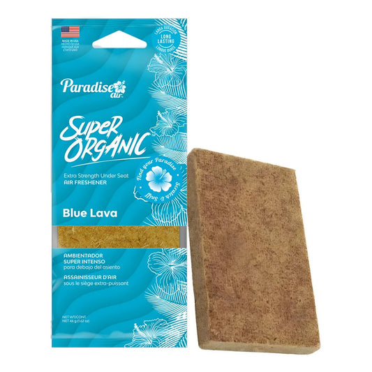 Ambientador Super Organic Aromatizante Paradise Air Auto Cas Madera Blue Lava