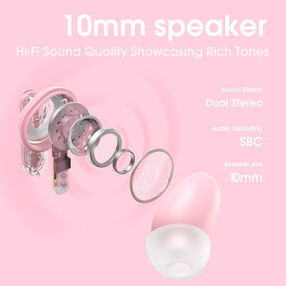 Auriculares Bluetooth Onikuma T5 Tws Reducción De Ruido Pink T5 Pink