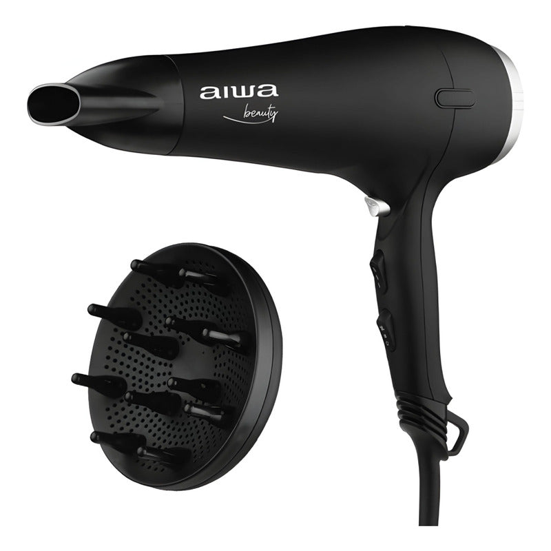 Secador De Pelo Aiwa Profesional Sin Frizz Con Difusor 2200w