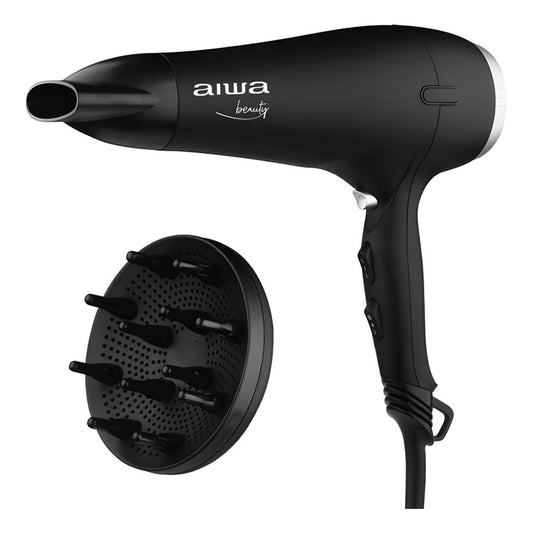 Secador De Pelo Aiwa Profesional Sin Frizz Con Difusor 2200w
