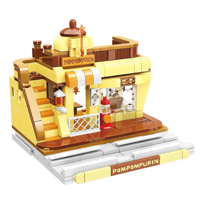 Set Bloque De Construcción Keepplay Sanrio 366 Pieza Kawaii 366 Pompompurin Pudding Shop