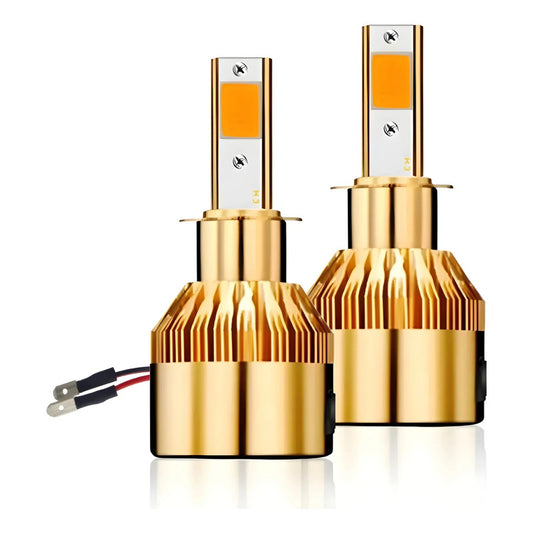 X2 Ampolleta Luz Led Auto 12v Colores 100w 12000lm Neblinero Rojo H3