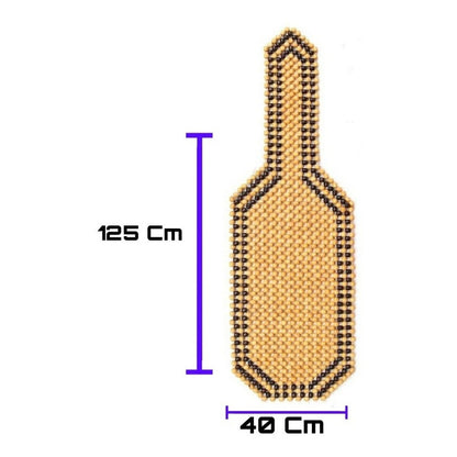 X2 Respaldo De Asiento Bolas Madera Bambú Auto Respaldo Lumb