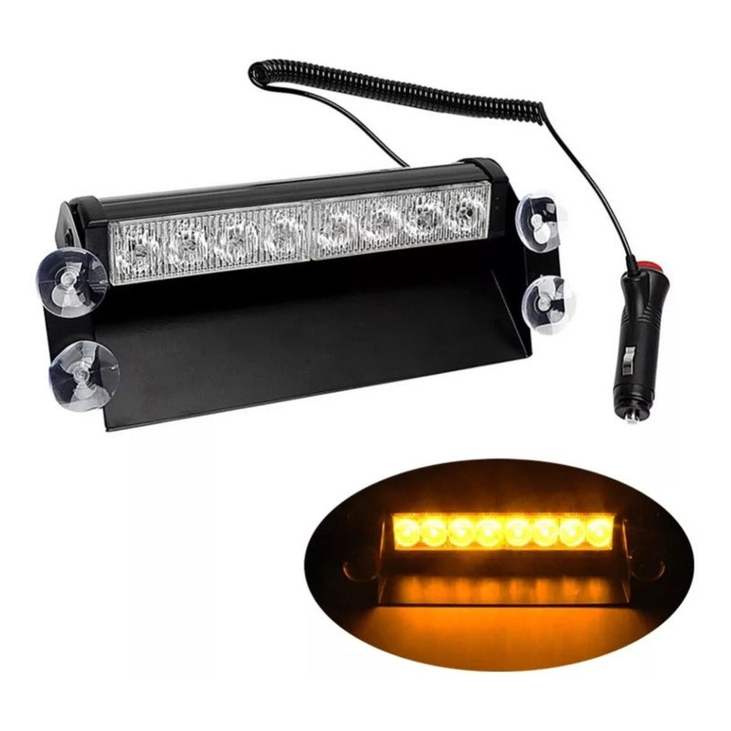 Baliza Parabrisa Led Estroboscopica Bomberos Carabinero 12v