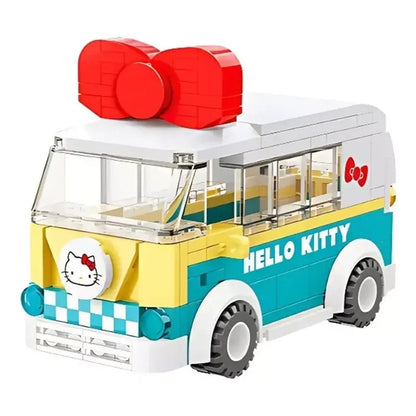 Set Bloques De Construcción Keeppley Hello Kitty Y Amigos 158 Hello Kitty Mini Bus 7510