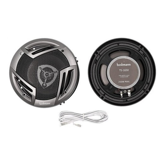 X2 Parlantes Bowmann 16cm 3vías 250watts Ts-1650 Auto Tuning