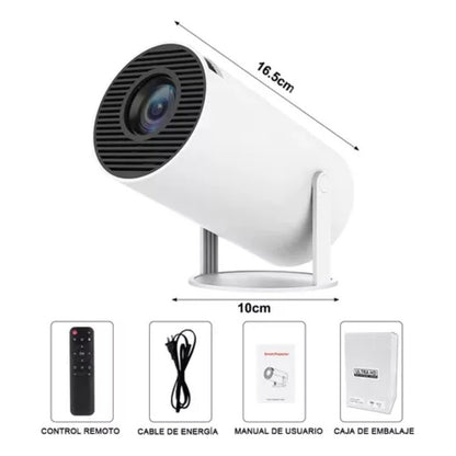 Proyector Portatil Cinema 4k Android Tv 11 Hdmi Usb 180°