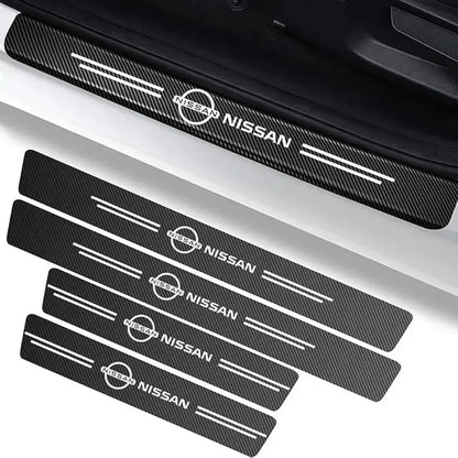 X4 Pisadera Adhesiva Sticker Cubre Zocalo Puertas Protección Fibra Niss