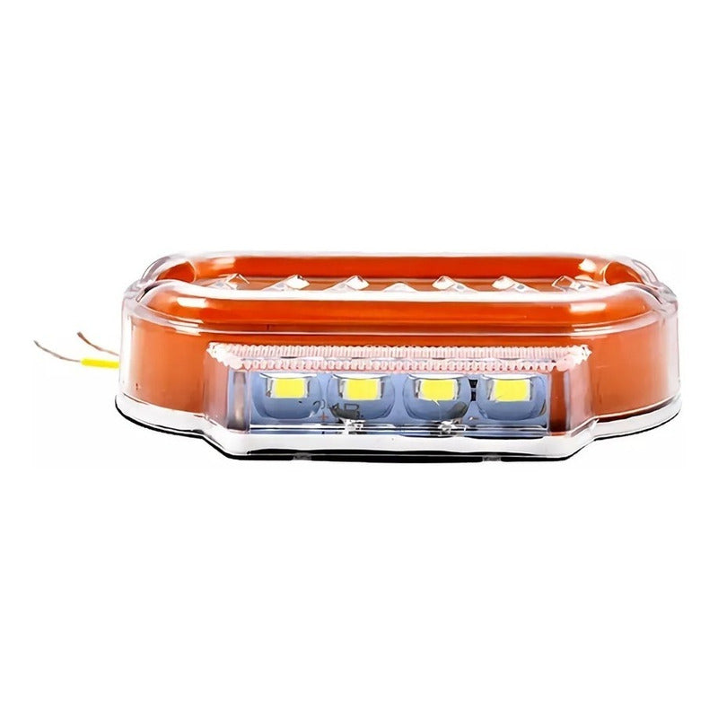 X4 Luz Led Trocha Bicolor Luz Lateral Led Advertencia 24v