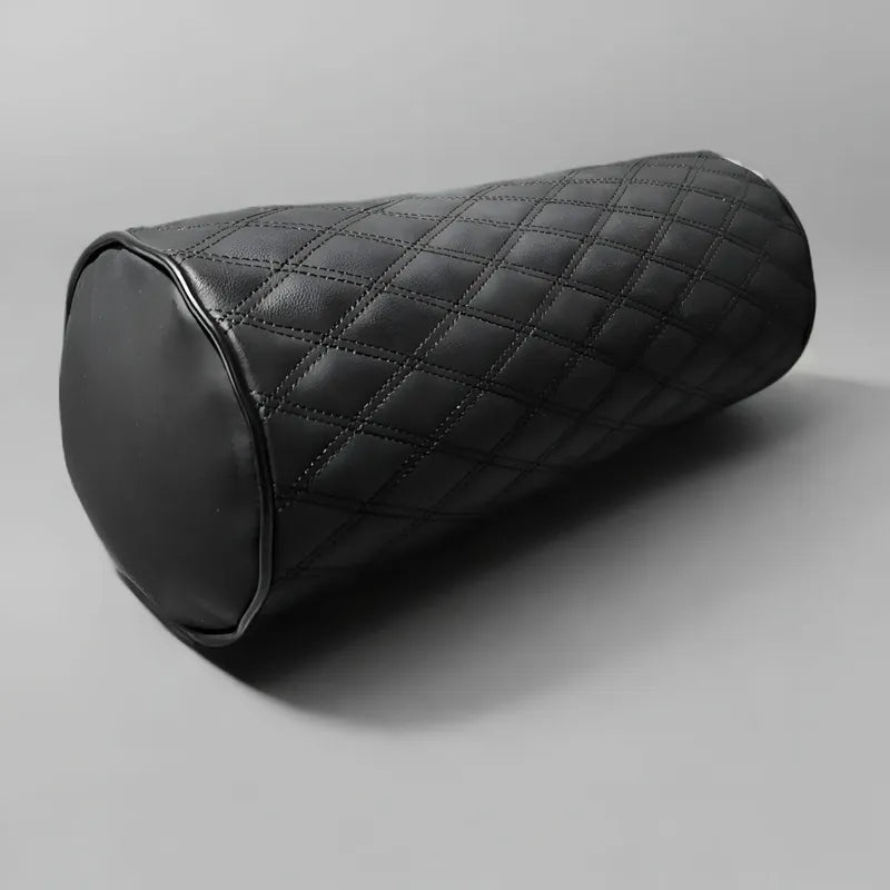 Reposa Cabeza Cojín Apoyo Lumbar Auto Eco Cuero Cilíndrico Negro Eco Cuero 14214