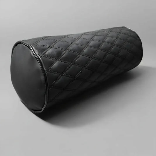 Reposa Cabeza Cojín Apoyo Lumbar Auto Eco Cuero Cilíndrico Negro Eco Cuero 14214