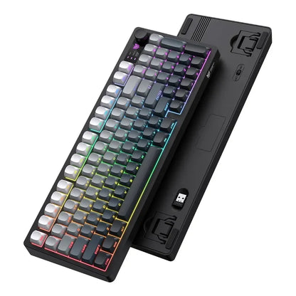 Teclado Gamer Onikuma Mt902 Grey 3modo Conexión Silencioso Negro Gris Blanco Mt902 Inglés Us