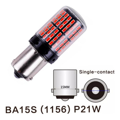 X2 Ampolleta 144 Led Luz Freno Canbus 1 Contacto 1156 Rojo