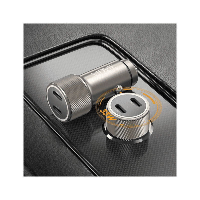 Cargador Auto Adaptador Carga Rápida 33w Dos Tipoc 12-24v