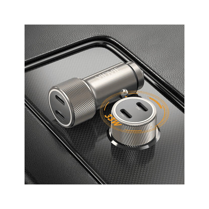 Cargador Auto Adaptador Carga Rápida 33w Dos Tipoc 12-24v