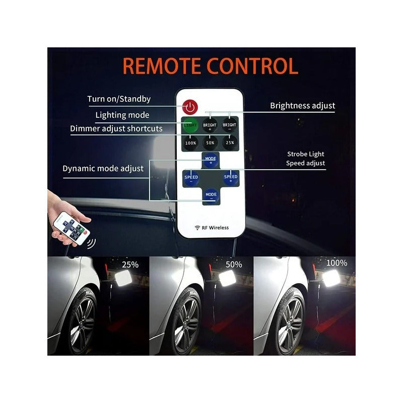 Lámpara Led Portátil Imantada Camping Emergencia 12-24v 550w