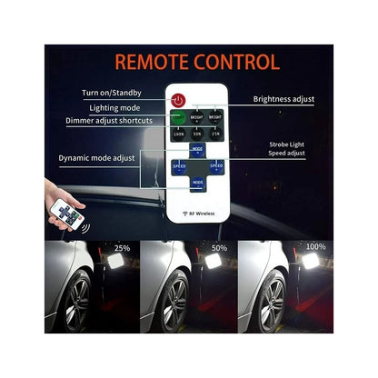 Lámpara Led Portátil Imantada Camping Emergencia 12-24v 550w