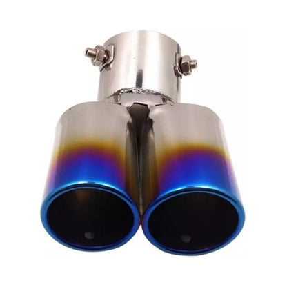 Cola De Escape Auto Doble Ionizado Tuning Universal/r&c